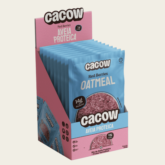 Oatmeal Red Berries | Aveia Proteica em Sachês – Display