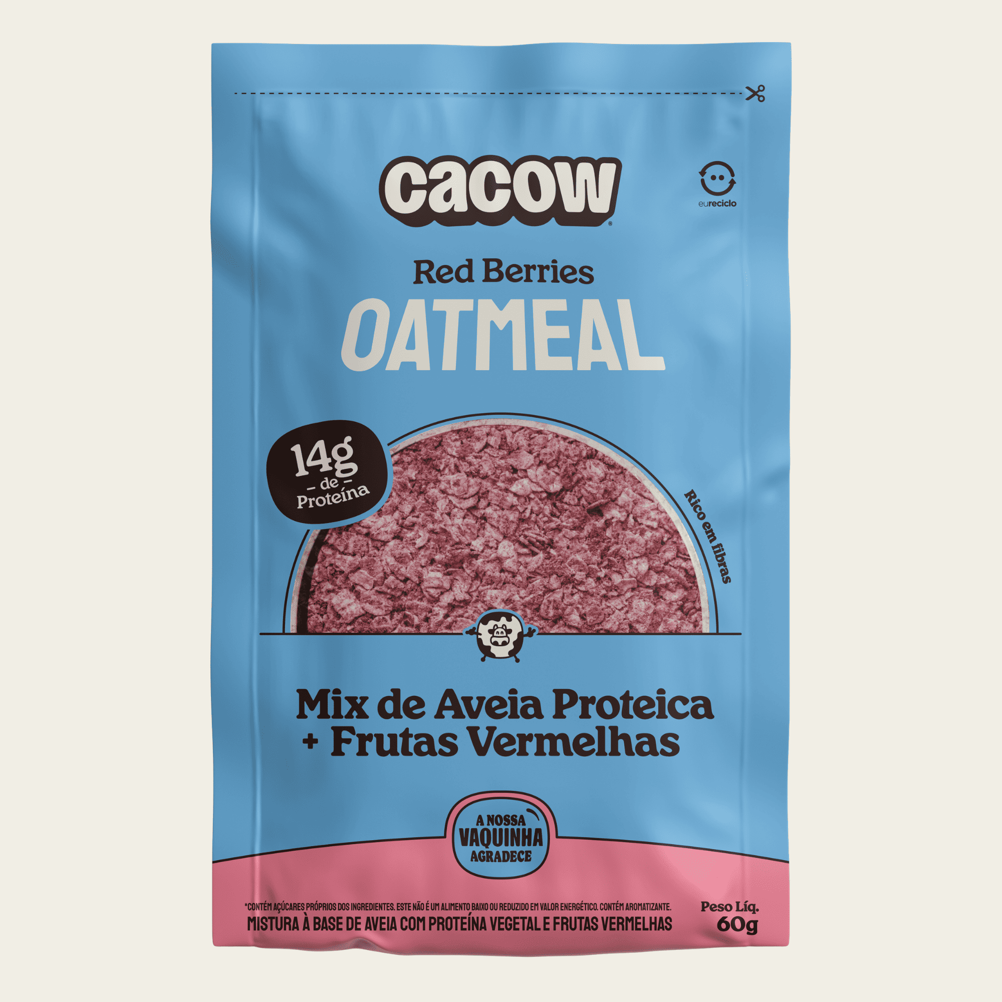 Oatmeal Red Berries | Aveia Proteica em Sachês – Display