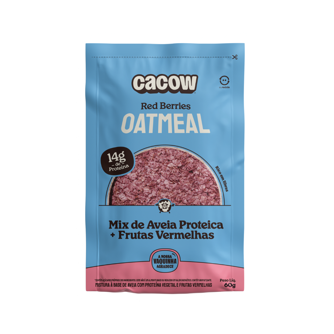 Oatmeal Red Berries | Aveia Proteica em Sachês – Display
