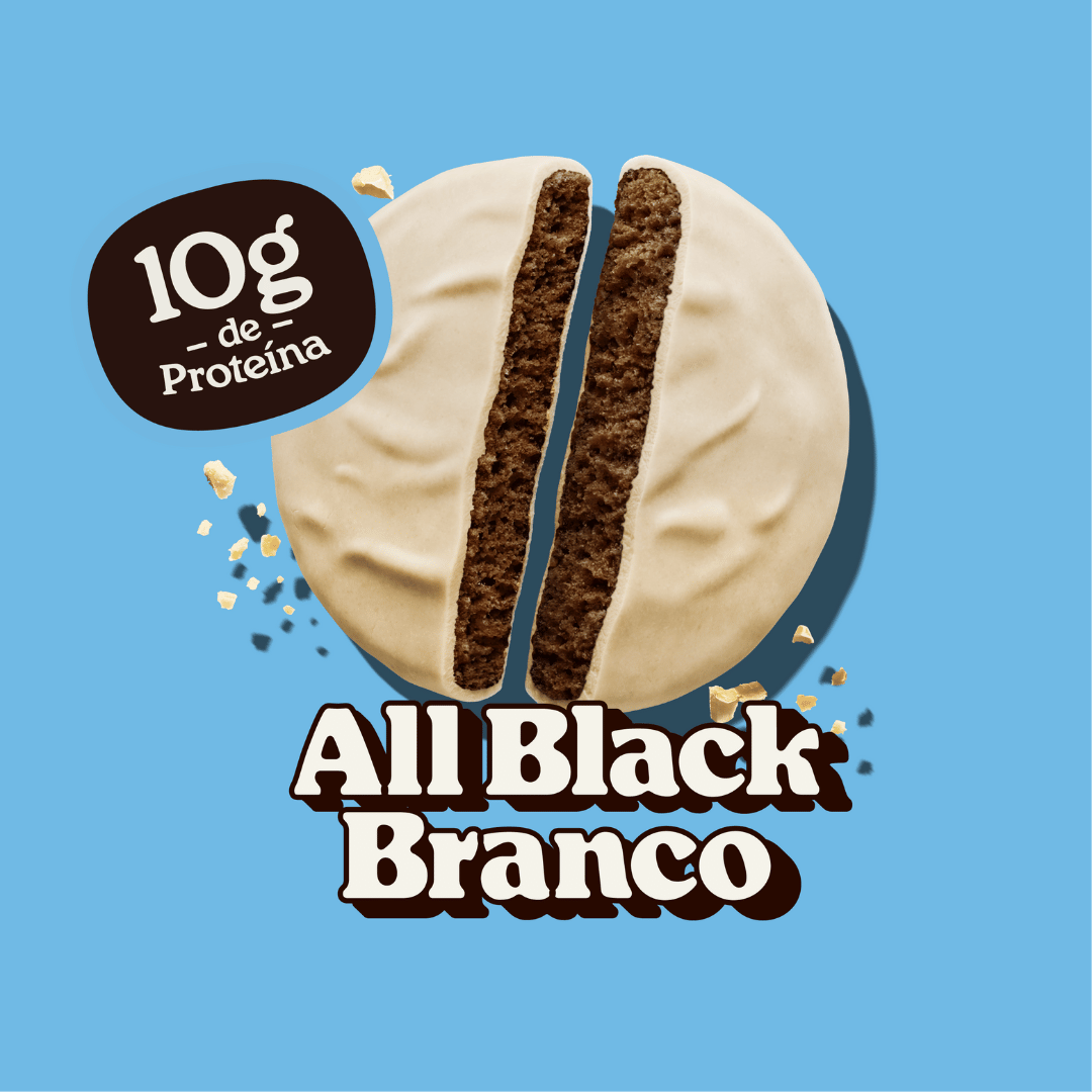 Cookies Proteicos All Black | Chocolate Branco | Uni