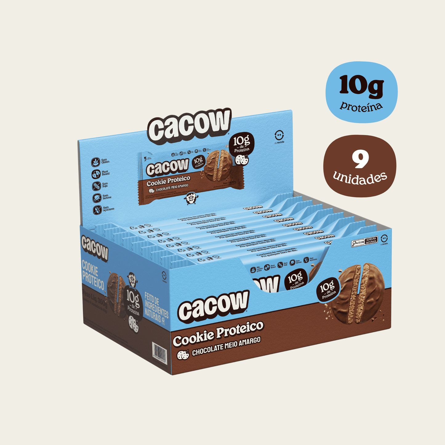 Cookies Proteicos - Chocolate Preto