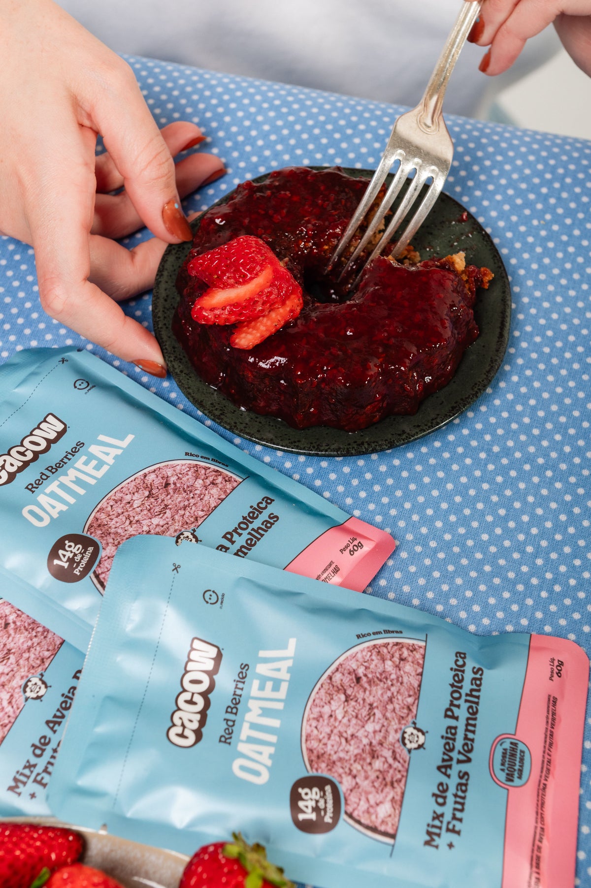 Oatmeal Red Berries | Aveia Proteica em Sachês – Display